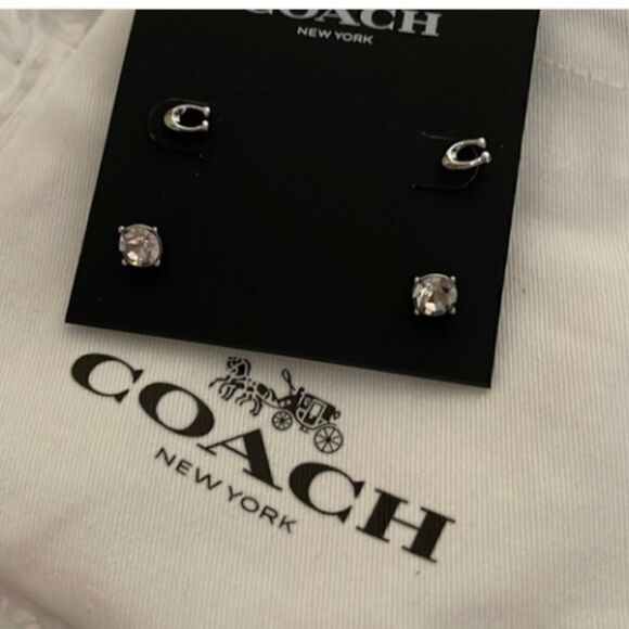 Coach Jewelry - Coach Signature C Stud Earring Set